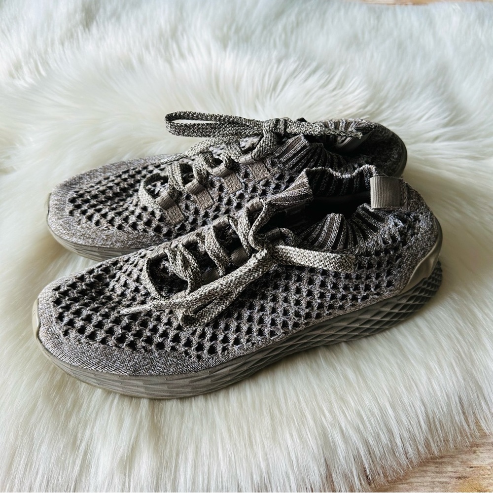No Bull Sneakers Shoes Gray Knit 9.5